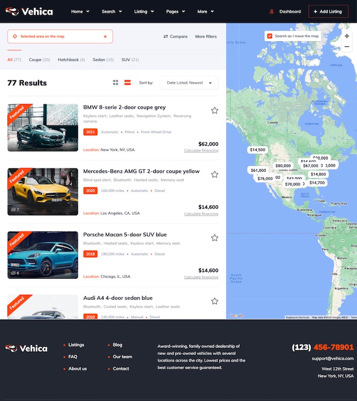 Search Map Rows