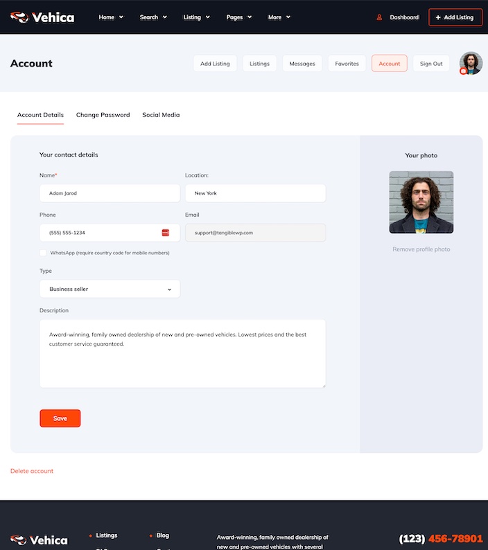 User Account