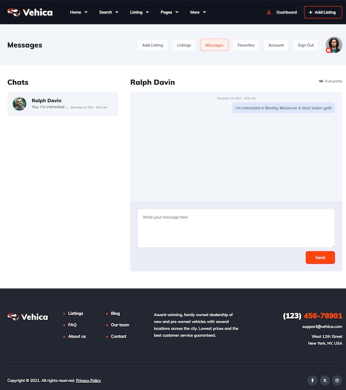 User Messages